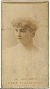 Card Number 245, May Lewis, from the Actors and Actresses series (N145-7) issued by Duke Sons & Co. to promote Duke Cigarettes MET DP840448