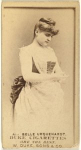 Card Number 511, Belle Urquehardt, from the Actors and Actresses series (N145-7) issued by Duke Sons & Co. to promote Duke Cigarettes MET DP840579
