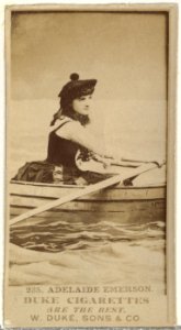 Card Number 235, Adelaide Emerson, from the Actors and Actresses series (N145-7) issued by Duke Sons & Co. to promote Duke Cigarettes MET DP840406