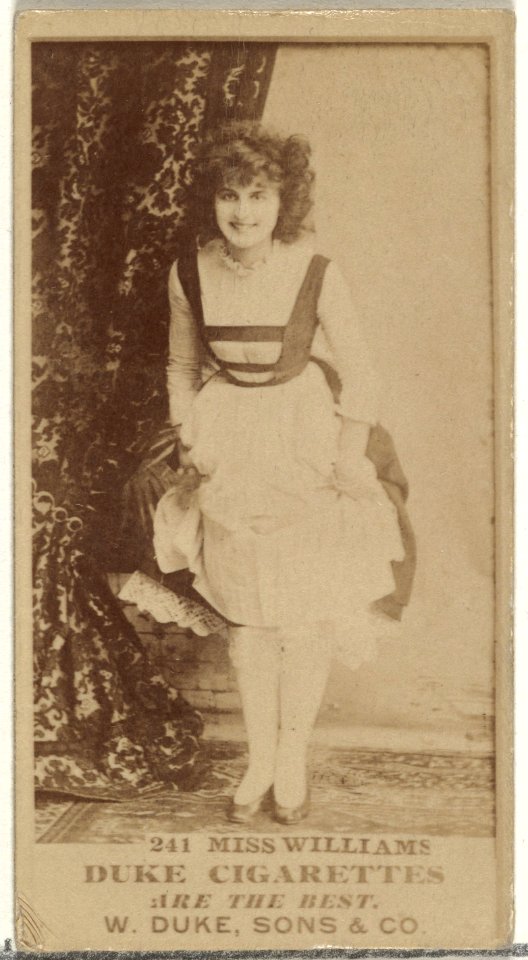 Card Number 241, Miss Williams, from the Actors and Actresses series (N145-7) issued by Duke Sons & Co. to promote Duke Cigarettes MET DP840538
