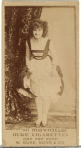 Card Number 241, Miss Williams, from the Actors and Actresses series (N145-7) issued by Duke Sons & Co. to promote Duke Cigarettes MET DP840538
