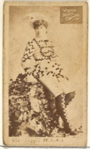 Card 851, Lizzie Webster, from the Actors and Actresses series (N45, Type 2) for Virginia Brights Cigarettes MET DP831011
