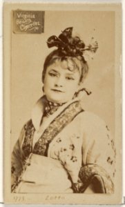 Card 913, Lotta, from the Actors and Actresses series (N45, Type 2) for Virginia Brights Cigarettes MET DP830963