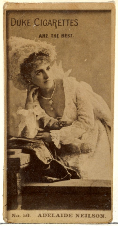 Card Number 50, Adelaide Neilson, from the Actors and Actresses series (N145-6) issued by Duke Sons & Co. to promote Duke Cigarettes MET DP840295