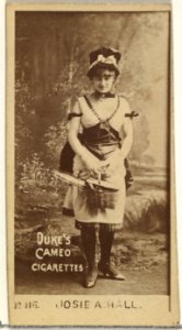 Card Number 116, Josie Hall, from the Actors and Actresses series (N145-4) issued by Duke Sons & Co. to promote Cameo Cigarettes MET DP839943