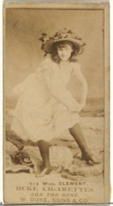 Card Number 514, Miss Clement, from the Actors and Actresses series (N145-7) issued by Duke Sons & Co. to promote Duke Cigarettes MET DP840382
