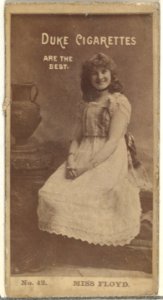 Card Number 42, Miss Floyd, from the Actors and Actresses series (N145-6) issued by Duke Sons & Co. to promote Duke Cigarettes MET DP840258