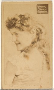Card 812, Miss Johnston, from the Actors and Actresses series (N45, Type 2) for Virginia Brights Cigarettes MET DP831026
