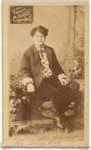 Card 783, Daisy Hall, from the Actors and Actresses series (N45, Type 2) for Virginia Brights Cigarettes MET DP830942