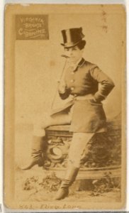 Card 843, Eliza Long, from the Actors and Actresses series (N45, Type 2) for Virginia Brights Cigarettes MET DP831037
