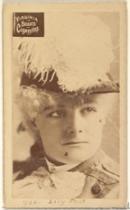 Card 921, Lily Post, from the Actors and Actresses series (N45, Type 2) for Virginia Brights Cigarettes MET DP830981