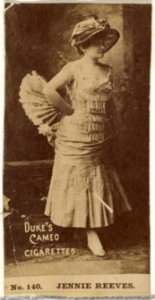 Card Number 140, Jennie Reeves, from the Actors and Actresses series (N145-4) issued by Duke Sons & Co. to promote Cameo Cigarettes MET DP840033