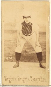 Card 8, from the Girl Baseball Players series (N48, Type 1) for Virginia Brights Cigarettes MET DP827388