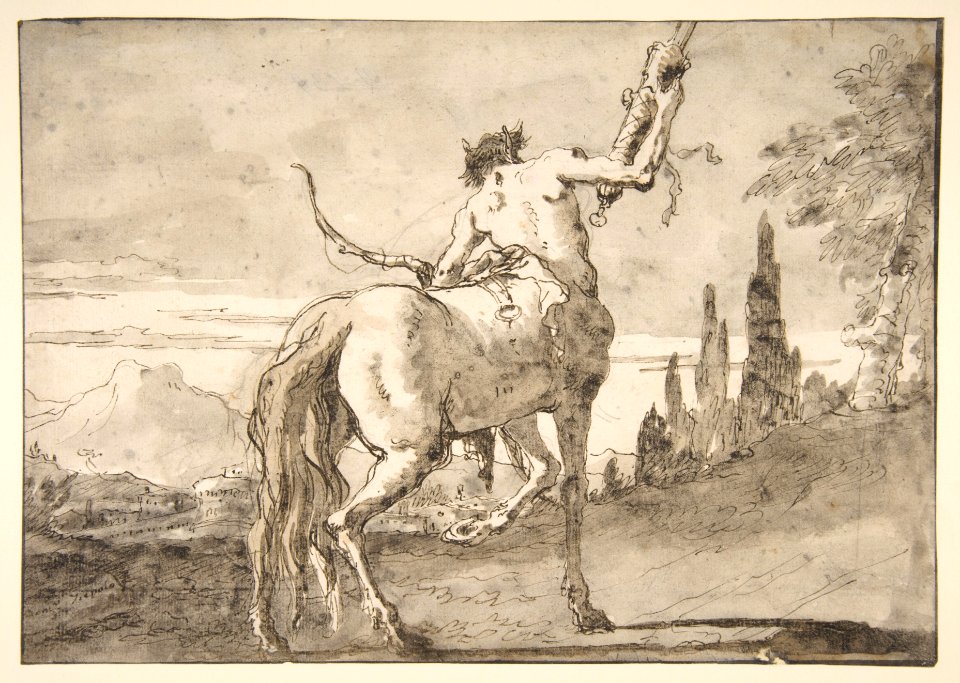 Centaur Holding Up a Quiver MET DP812104