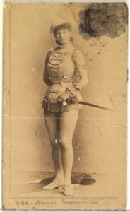 Card 846, Annie Summerville, from the Actors and Actresses series (N45, Type 1) for Virginia Brights Cigarettes MET DP830044