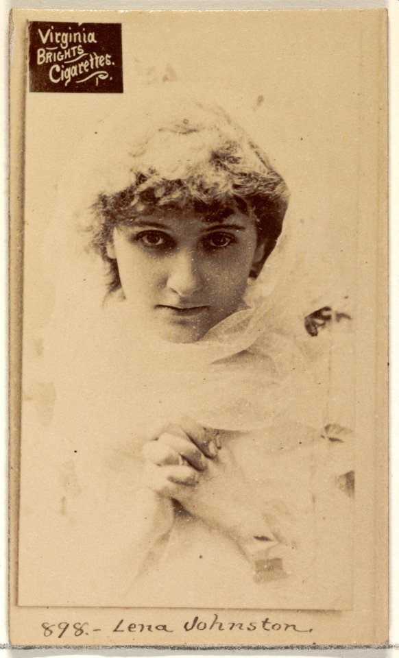 Card 898, Lena Johnston, from the Actors and Actresses series (N45, Type 2) for Virginia Brights Cigarettes MET DP830955