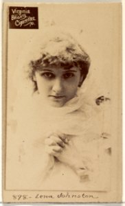 Card 898, Lena Johnston, from the Actors and Actresses series (N45, Type 2) for Virginia Brights Cigarettes MET DP830955