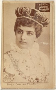 Card 814, Louise Paullin, from the Actors and Actresses series (N45, Type 2) for Virginia Brights Cigarettes MET DP830975