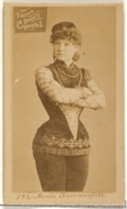 Card 786, Annie Summerfield, from the Actors and Actresses series (N45, Type 2) for Virginia Brights Cigarettes MET DP830993