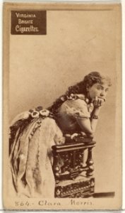 Card 864, Clara Morris, from the Actors and Actresses series (N45, Type 2) for Virginia Brights Cigarettes MET DP830967