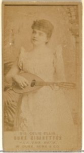 Card Number 515, Celie Ellis, from the Actors and Actresses series (N145-7) issued by Duke Sons & Co. to promote Duke Cigarettes MET DP840402