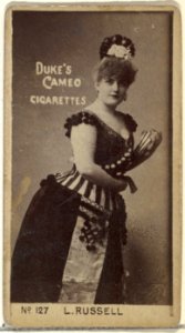 Card Number 127, Lillian Russell, from the Actors and Actresses series (N145-4) issued by Duke Sons & Co. to promote Cameo Cigarettes MET DP839992