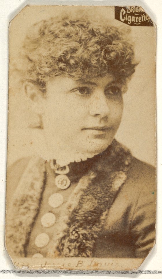 Card 933, Jessie B. Davis, from the Actors and Actresses series (N45, Type 2) for Virginia Brights Cigarettes MET DP830937