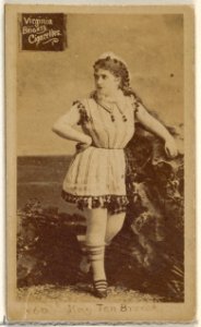 Card 860, May Ten Broeck, from the Actors and Actresses series (N45, Type 2) for Virginia Brights Cigarettes MET DP830998
