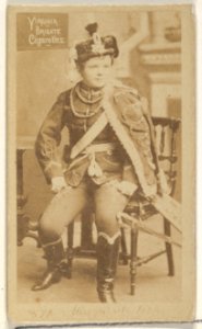 Card 871, from the Actors and Actresses series (N45, Type 2) for Virginia Brights Cigarettes MET DP831035