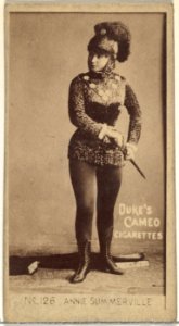 Card Number 126, Annie Summerville, from the Actors and Actresses series (N145-4) issued by Duke Sons & Co. to promote Cameo Cigarettes MET DP840007
