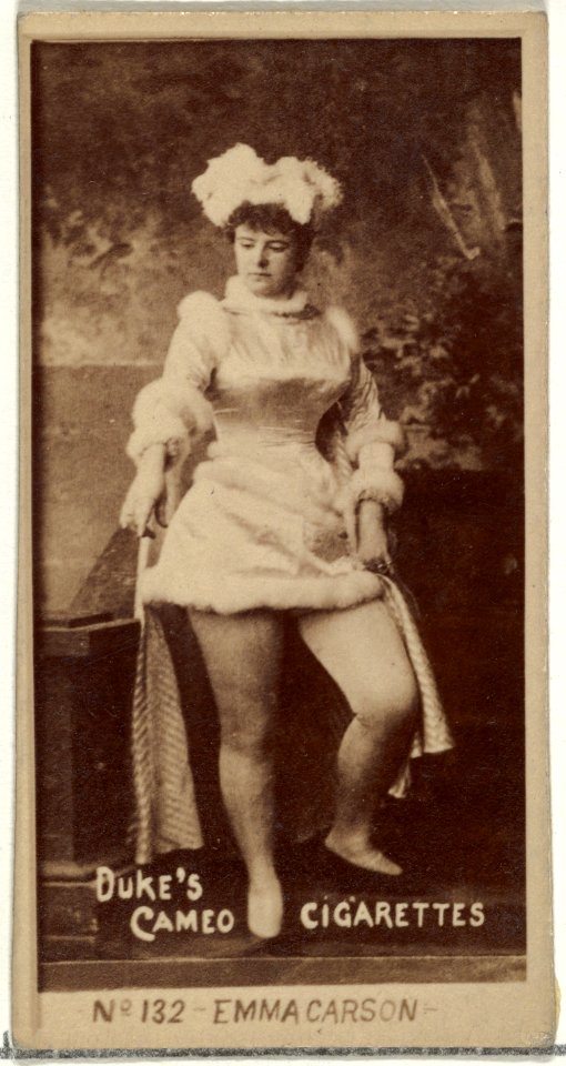 Card Number 132, Emma Carson, from the Actors and Actresses series (N145-4) issued by Duke Sons & Co. to promote Cameo Cigarettes MET DP839907