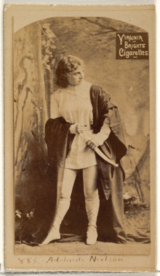 Card 886, Adelaide Neilson, from the Actors and Actresses series (N45, Type 2) for Virginia Brights Cigarettes MET DP830971