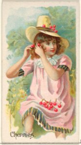 Cherries, from the Fruits series (N12) for Allen & Ginter Cigarettes Brands MET DP834610