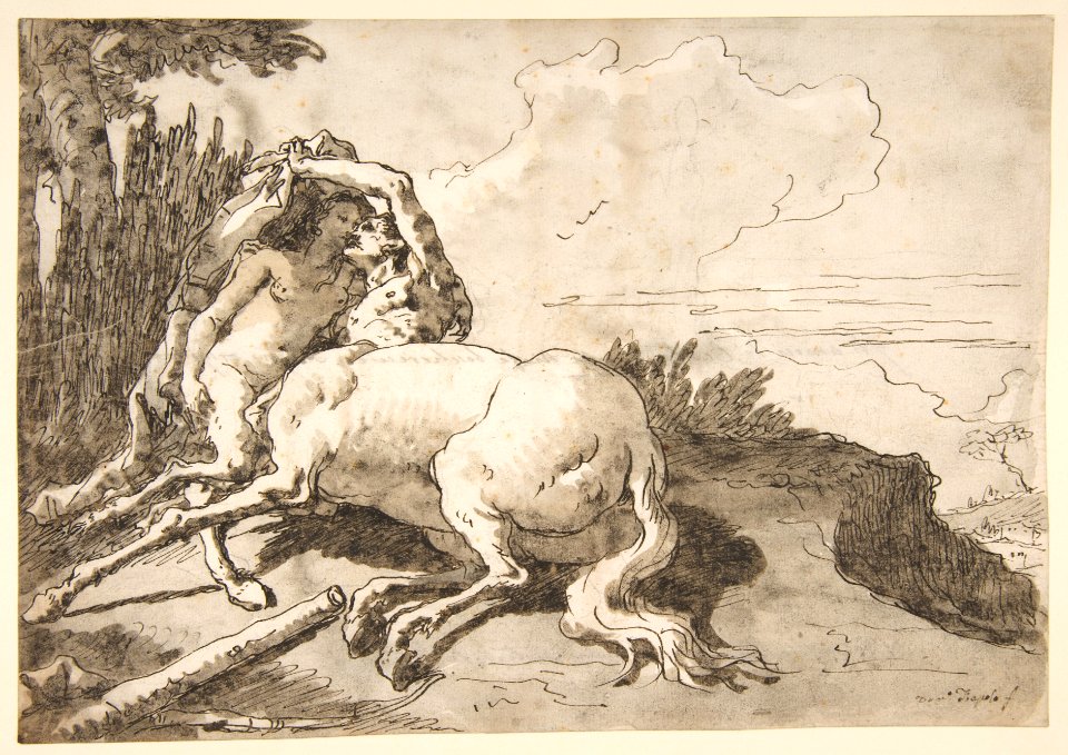 Centaur Embracing a Satyress MET DP812114