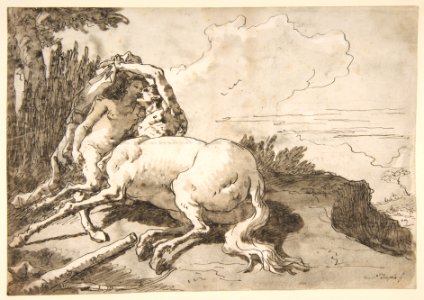 Centaur Embracing a Satyress MET DP812114