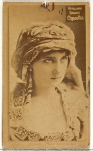 Card 915, Maude Branscombe, from the Actors and Actresses series (N45, Type 2) for Virginia Brights Cigarettes MET DP830929