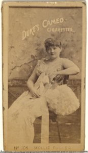 Card Number 107, Mollie Fuller, from the Actors and Actresses series (N145-4) issued by Duke Sons & Co. to promote Cameo Cigarettes MET DP839936