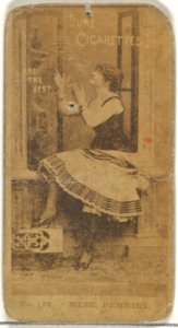 Card Number 126, Mlle. Perrine, from the Actors and Actresses series (N145-6) issued by Duke Sons & Co. to promote Duke Cigarettes MET DP840337