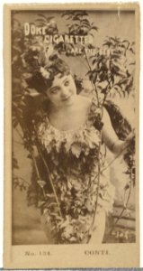 Card Number 134, Conti, from the Actors and Actresses series (N145-6) issued by Duke Sons & Co. to promote Duke Cigarettes MET DP840248