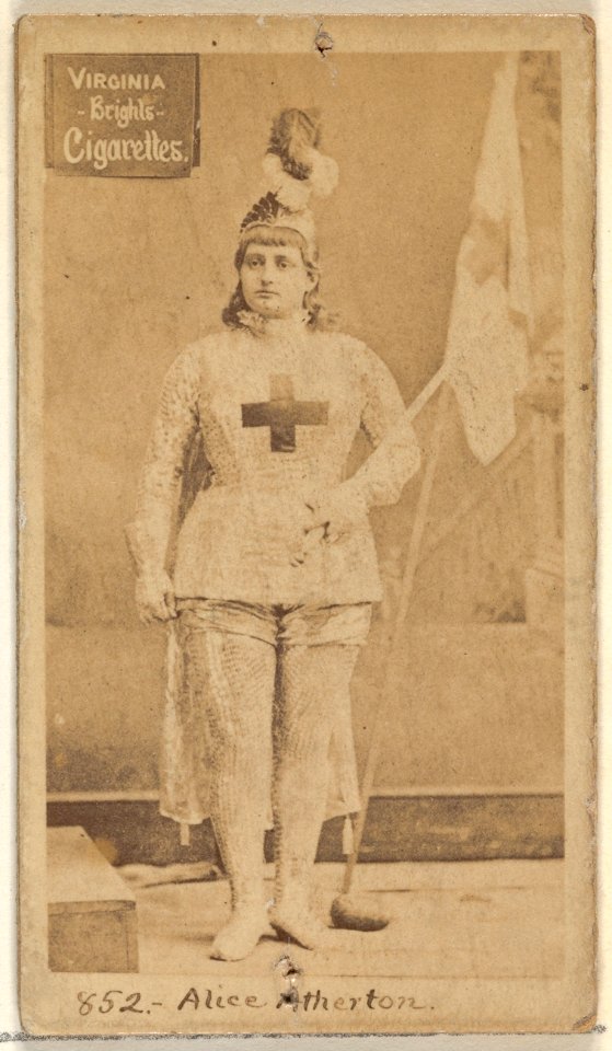Card 852, Alice Atherton, from the Actors and Actresses series (N45, Type 2) for Virginia Brights Cigarettes MET DP830926