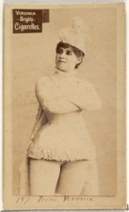 Card 787, Irene Verona, from the Actors and Actresses series (N45, Type 2) for Virginia Brights Cigarettes MET DP831005