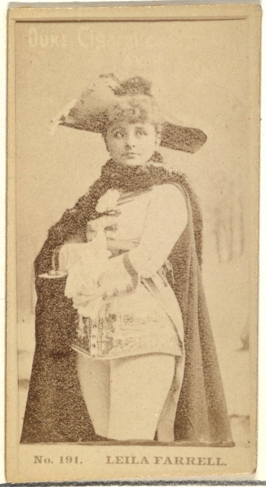 Card Number 191, Leila Farrell, from the Actors and Actresses series (N145-6) issued by Duke Sons & Co. to promote Duke Cigarettes MET DP840257