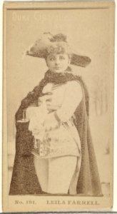Card Number 191, Leila Farrell, from the Actors and Actresses series (N145-6) issued by Duke Sons & Co. to promote Duke Cigarettes MET DP840257