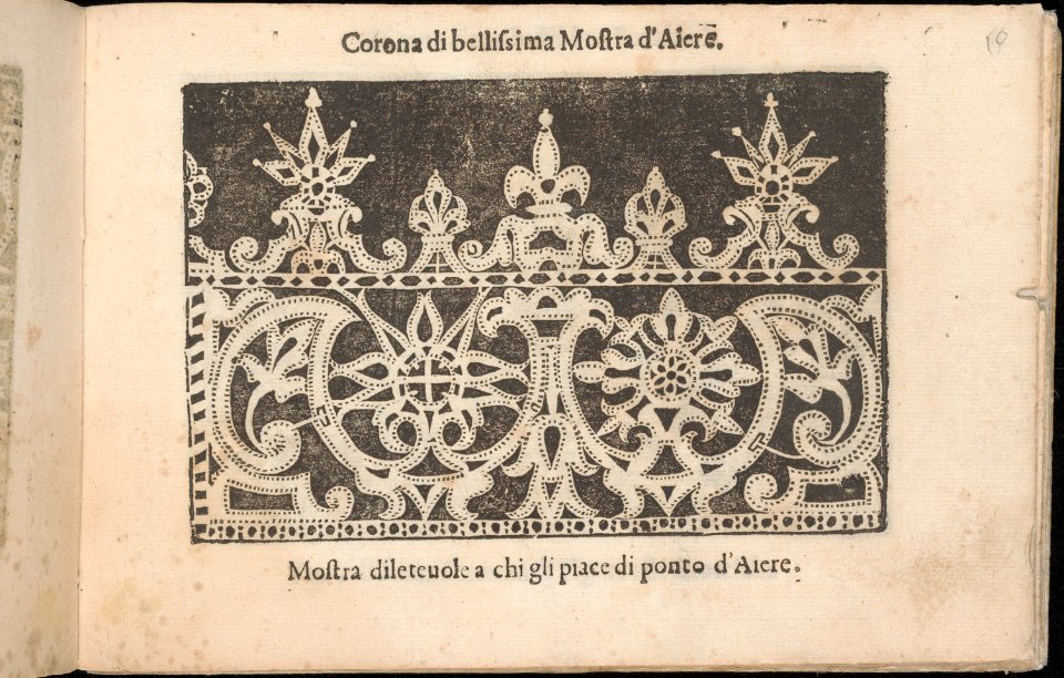 Corona delle Nobile et Virtuose Donne, Libro Terzo, page 10 (recto) MET DP362447