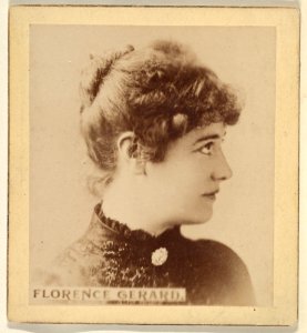 Florence Gerard, from the Actresses series (N246), Type 2, issued by Kinney Brothers to promote Sporting Extra Cigarettes MET DP860104