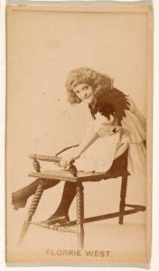 Florrie West, from the Actresses series (N245) issued by Kinney Brothers to promote Sweet Caporal Cigarettes MET DP859858