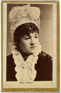 Flora Franks, from the Actresses and Celebrities series (N60, Type 2) promoting Little Beauties Cigarettes for Allen & Ginter brand tobacco products MET DP839469