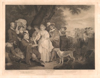 Florizel, Perdita, etc. in the Shepherd's Cot (Shakespeare, Winter's Tale, Act 4, Scene 3) MET DP859561