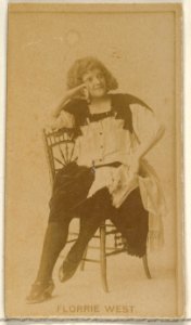 Florrie West, from the Actors and Actresses series (N45, Type 8) for Virginia Brights Cigarettes MET DP831655