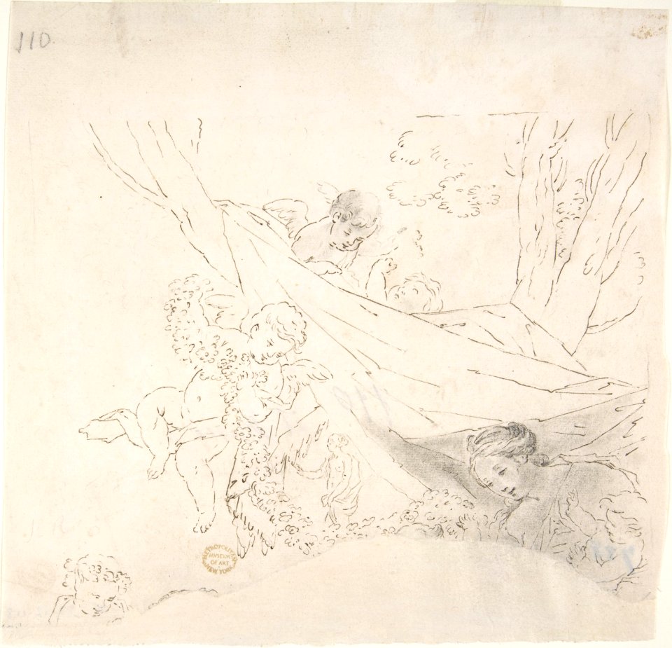 Female Figure with Cherubs MET DP803003